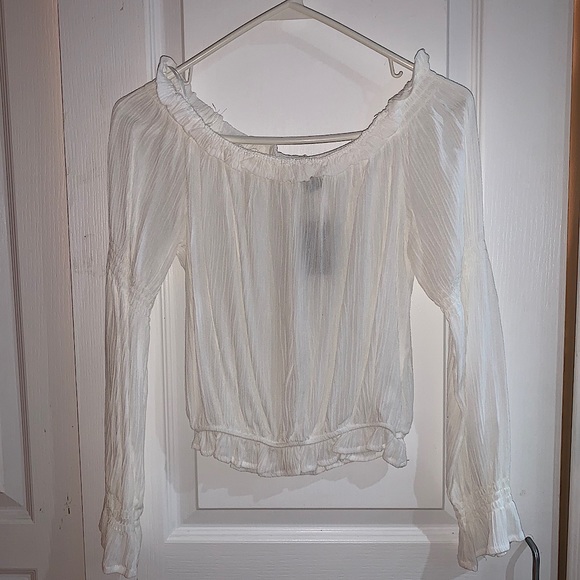 White Sheer Blouse - Picture 1 of 1